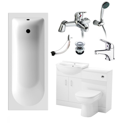 Complete bathroom suite - complete,