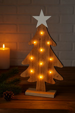 Wooden LED Christmas Tree with