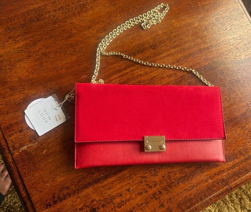 New look red matte faux - look,