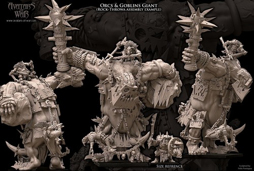 Orcs and goblin giant - orcs,