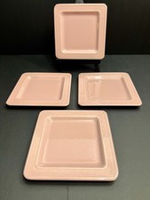 Vintage Pink Square Plates