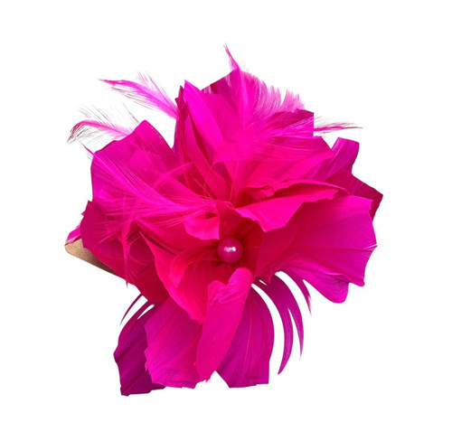 Small flower feather beaded - small,