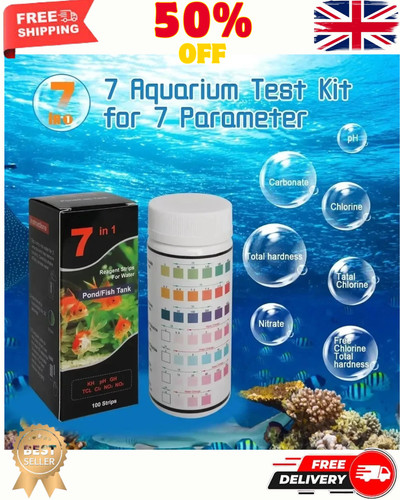 100pcs aquarium ph test - 100pcs, 7-in-1