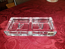Rare ~ Waterford Crystal ~ John Rocha ~ Signature ~ Rectangular Double Pin Tray