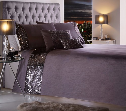 Dazzle charcoal duvet quilt - dazzle,