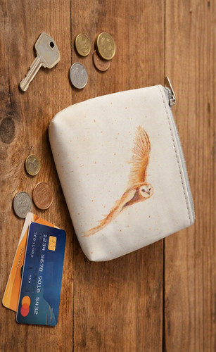 Black ginger owl - black, purse