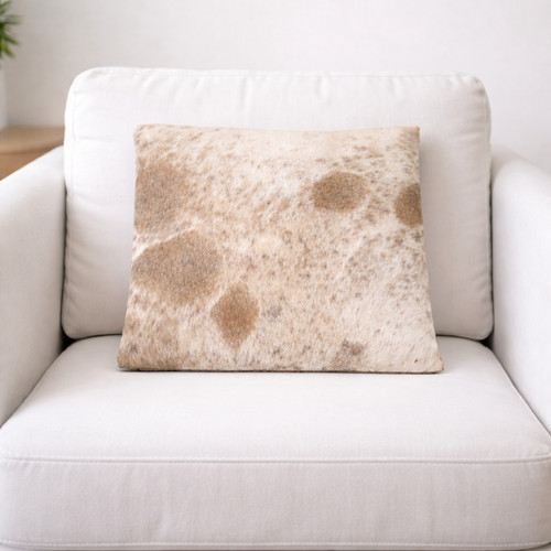 Genuine cowhide leather pillow - genuine,