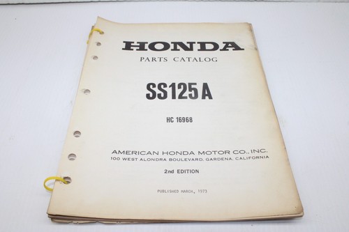 Vtg 1973 honda ss125a parts - honda,