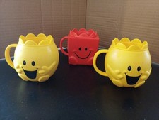 3 Mr Men Cups Mugs Mcdonalds