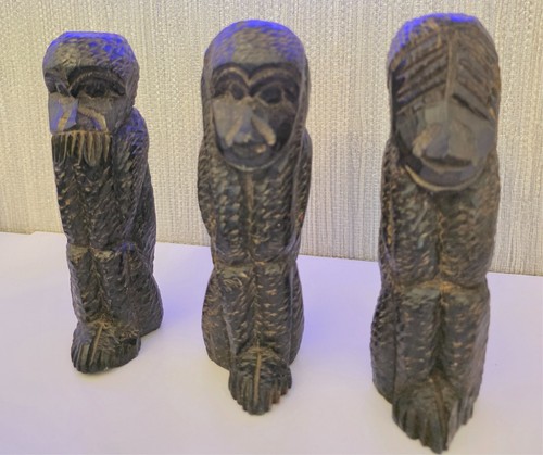African rustic carved wooden - african,