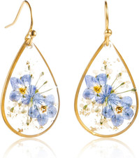 Flower Teardrop Earrings