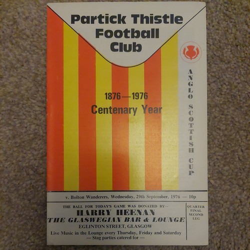 Partick thistle vs bolton - 76/7,