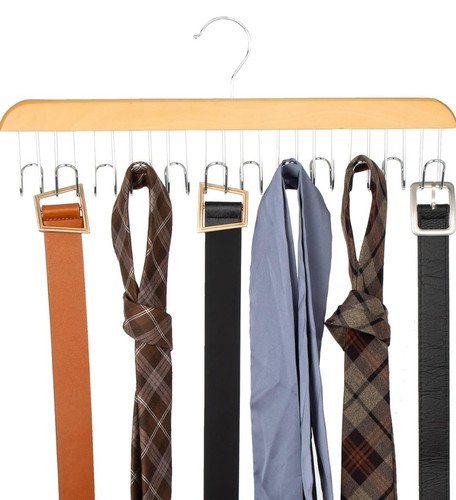 Wooden belt hanger - belt,
