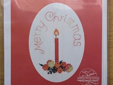 Derwentwater Bothy Threads Christmas Card Cross Stitch Kit - Fruit with Candle