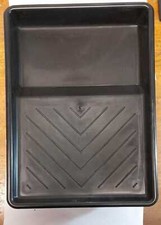 9" BLACK PLASTIC PAINT TRAY