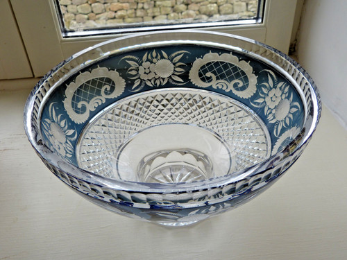 Vintage bohemian clear glass - clear,