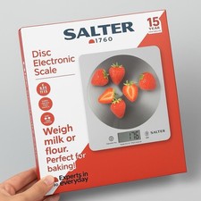 Salter Disc Digital Kitchen Scale 5kg / 11lb – Electronic Food Weighing Scales