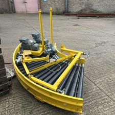 Powered 90° Curved Roller Conveyor Module with Motors Heavy Duty Industrial