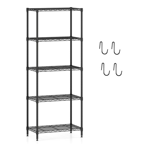 Costway tier wire shelving - costway, 5-tier