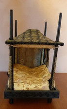 12th scale tudor style bed - dolls house furniture