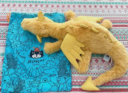 Jellycat golden dragon 50cm - golden,