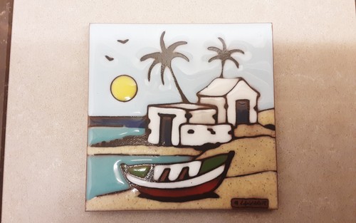 Vintage lanzarote spain - spain, tile