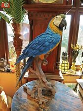 LIFE SIZE YELLOW MACAW FIGURE