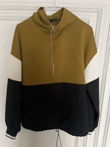 Zara green colorblock long - colorblock,