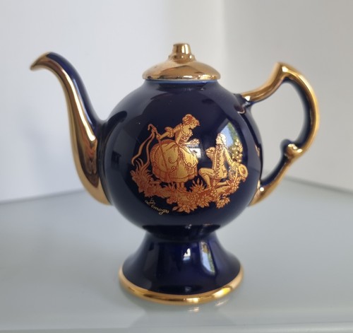 Limoges porcelain cobalt blue - limoges,