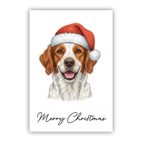 Brittany spaniel christmas - spaniel,