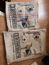 Two Used Jute Coffee Sacks