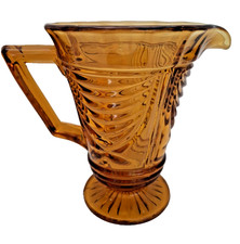 Sowerby Amber Pressed Glass