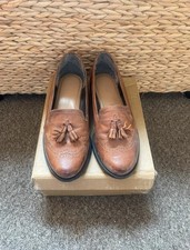 Brown Tassled Loafers Size 6