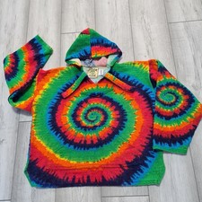 Mexican Hoodie Drug Rug Earthragz Baja Jerga Bohohippy Unisex Festival M 40-42in