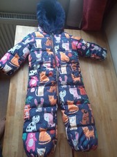 NEXT Girls Cats Hooded Faux