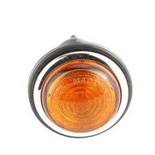 Lucas Glass Lens Classic Amber Indicator 73mm Pair