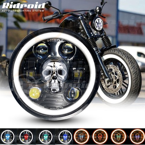 Rgb skull led headlight - rgb,