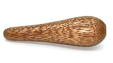 Hand-turned wooden light pull