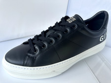 New Givenchy Men's City Sport Sneakers Black Size 43 Tennis Shoes Leather