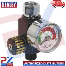 Sealey AR01 On-Gun Air Pressure Regulator with Gauge – Spray Gun Control