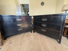 PAIR of LOMBOK CANTON chest of drawers in good condition