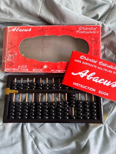 Vintage abacus w box - vintage,