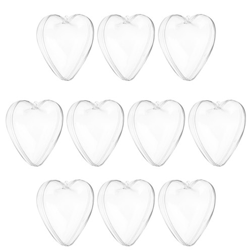 Pcs clear fillable heart - pcs,
