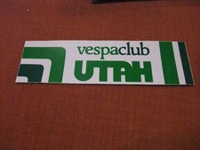 vespaclub utah decal, sticker