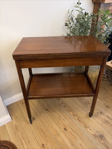 Vintage mahogany folding - mahogany, card