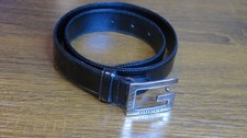 Black Gucci Belt ladies ~22"-26" waist, 80cm from buckle to tip - new & unused