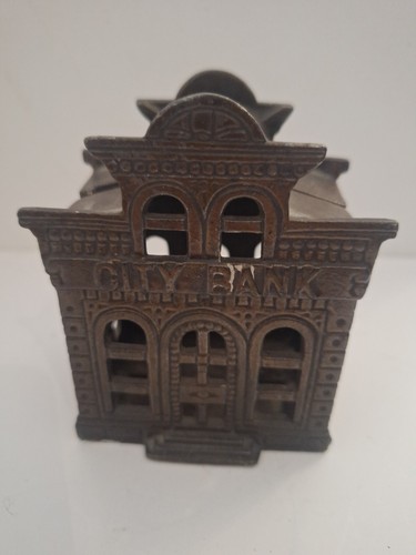 Antique cast iron - money, box