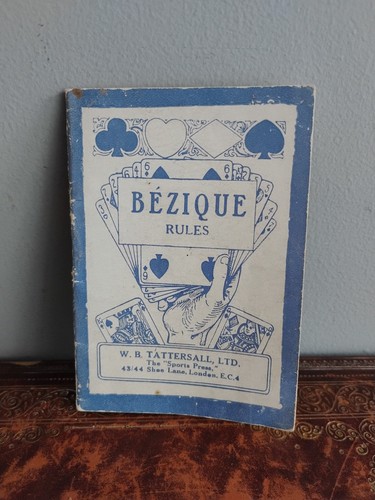 Antique bezique card game rule - bezique,