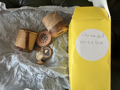 Antique doll voice cry box - doll,