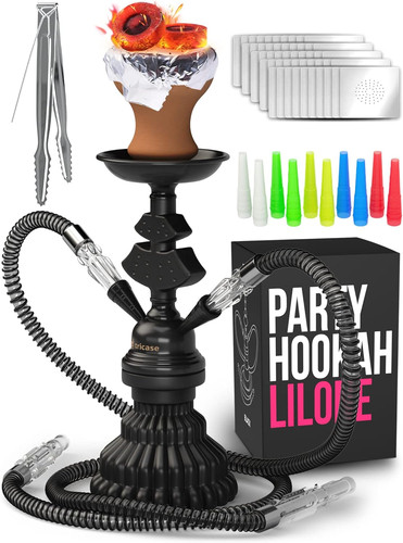 Portable shisha pipe - set, with